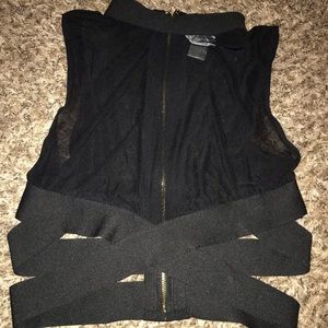 Iheartraves sheer crop top